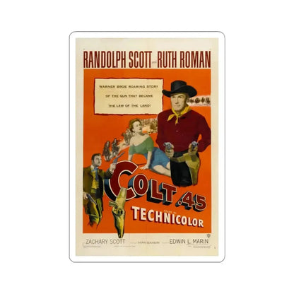 Colt 45 1950 Movie Poster - STICKER Vinyl Kiss-Cut Decal 4 Inch White - The Sticker Space