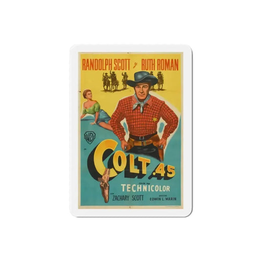 Colt 45 1950 v2 Movie Poster Refrigerator Magnet 2 Inch - The Sticker Space