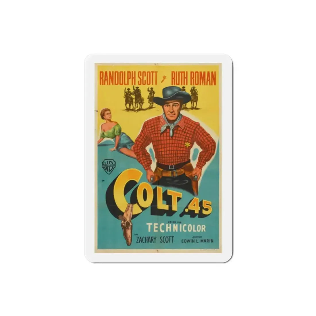 Colt 45 1950 v2 Movie Poster Refrigerator Magnet - The Sticker Space