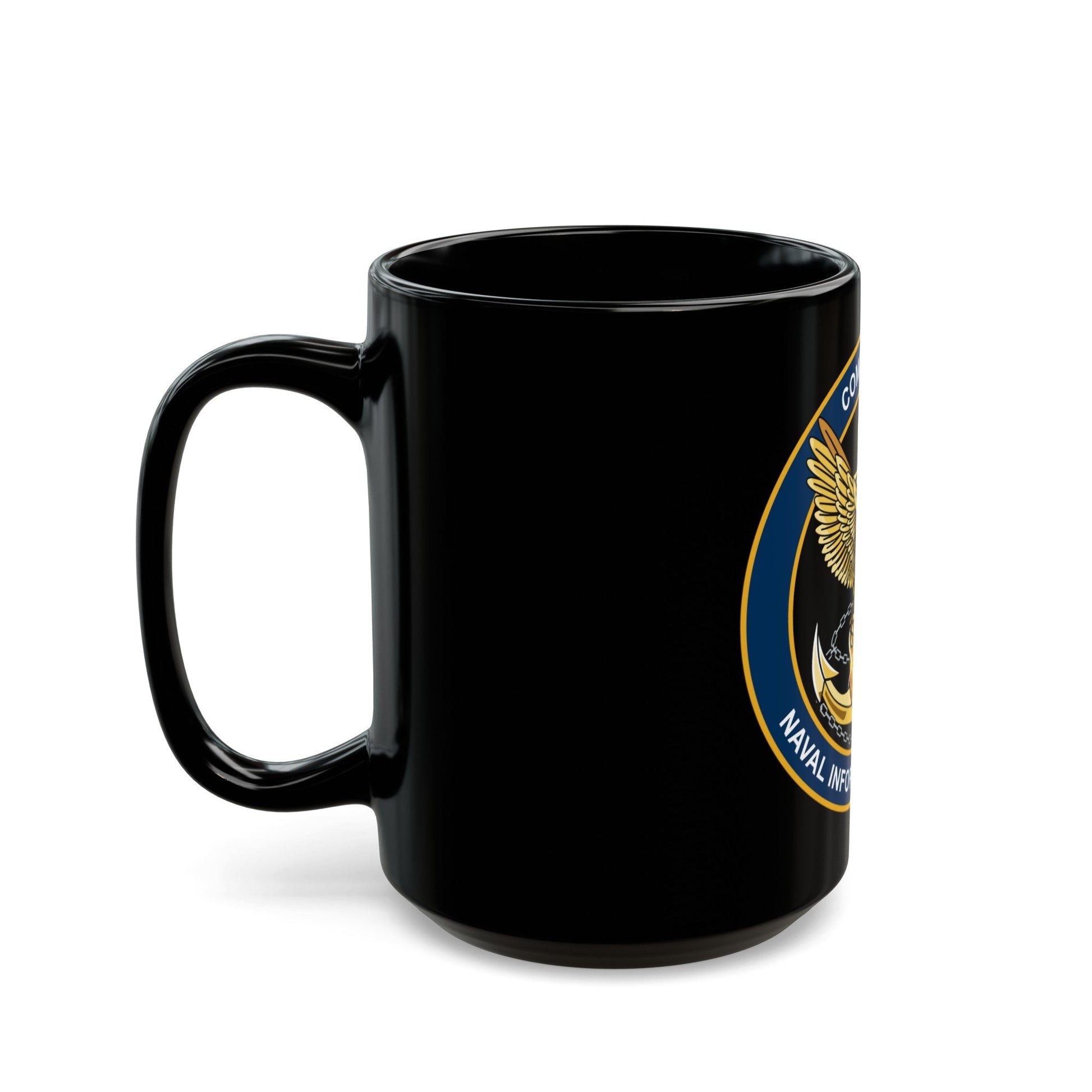 COM NAVIFOR (U.S. Navy) Black Coffee Mug-The Sticker Space