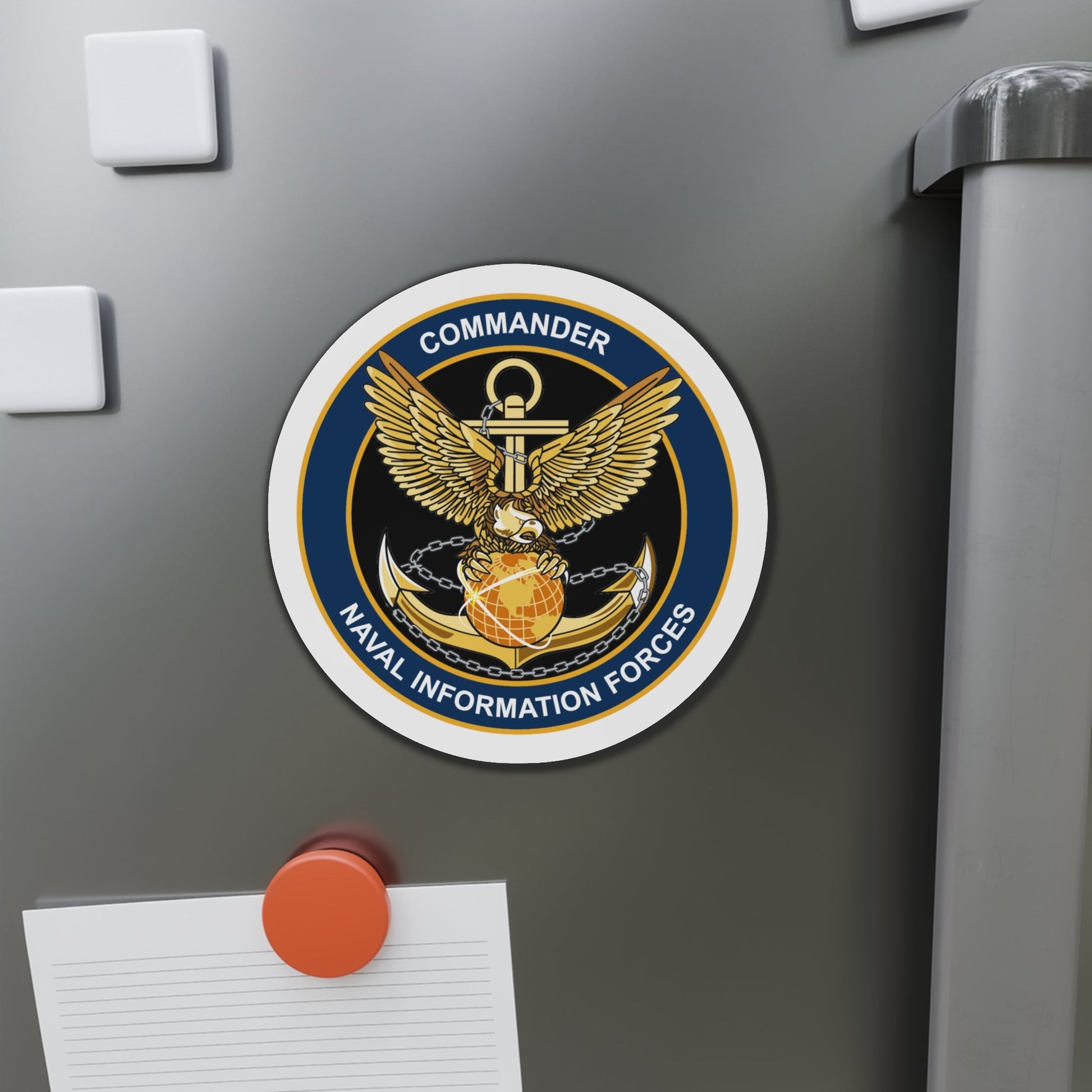 COM NAVIFOR (U.S. Navy) Die-Cut Magnet-The Sticker Space