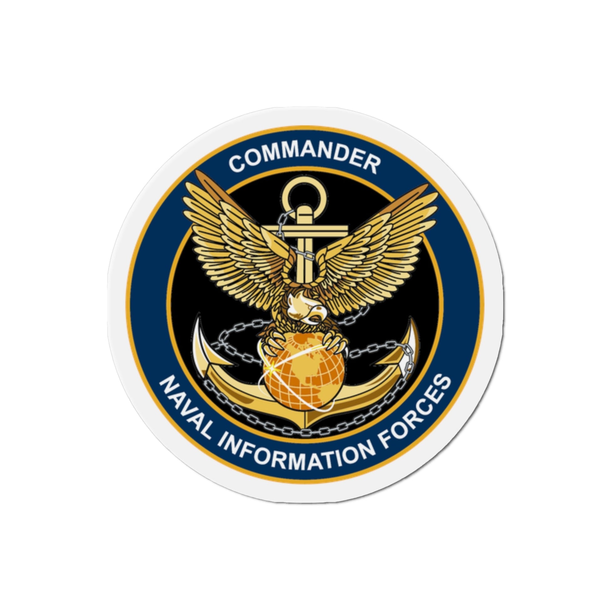 COM NAVIFOR (U.S. Navy) Die-Cut Magnet-2" x 2"-The Sticker Space