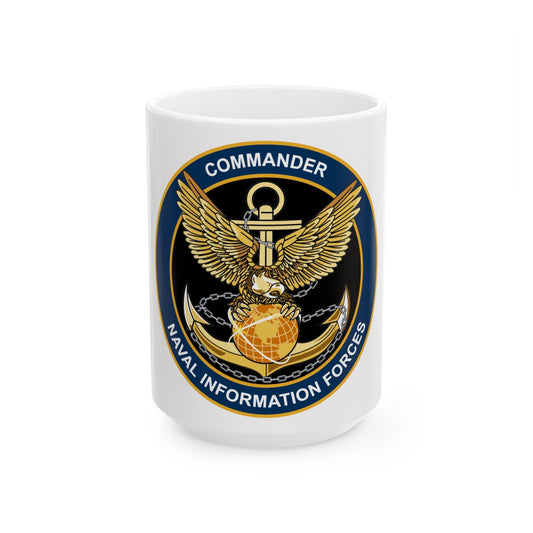 COM NAVIFOR (U.S. Navy) White Coffee Mug-15oz-The Sticker Space