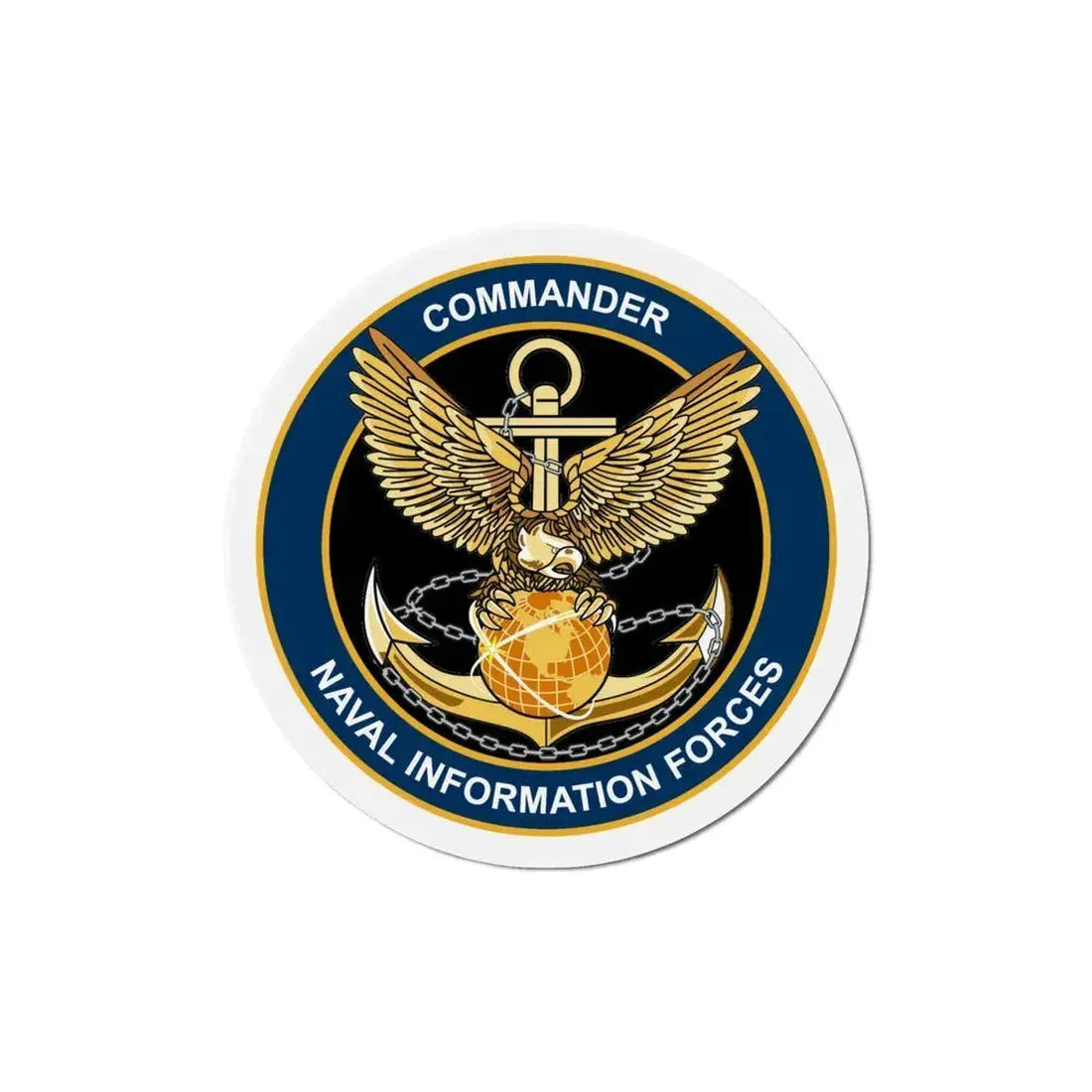 COM NAVIFOR (U.S. Navy) Refrigerator Magnet 6 Inch - The Sticker Space