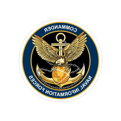 COM NAVIFOR (U.S. Navy) REVERSE PRINT Transparent Die-Cut STICKER - The Sticker Space