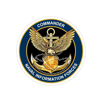 COM NAVIFOR (U.S. Navy) Transparent STICKER Die-Cut Vinyl Decal 6 Inch Transparent - The Sticker Space