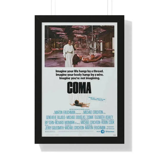COMA 1978 - Framed Movie Poster 16″ x 24″ Black - The Sticker Space