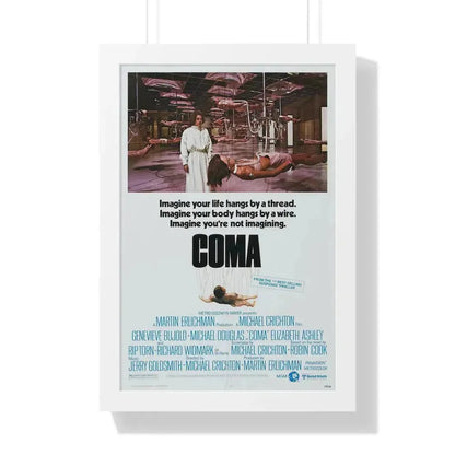 COMA 1978 - Framed Movie Poster 16″ x 24″ White - The Sticker Space