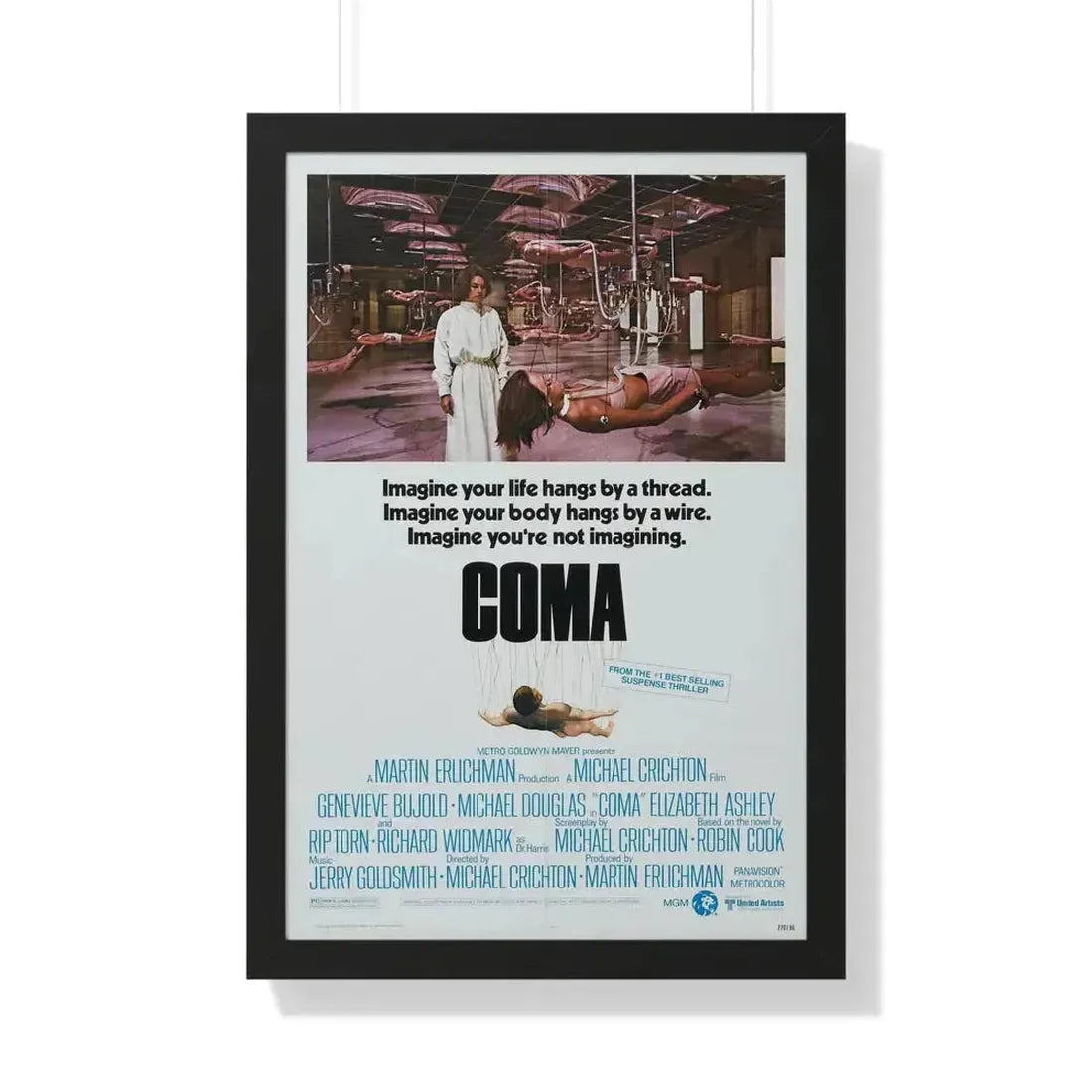 COMA 1978 - Framed Movie Poster 20" x 30" Black - The Sticker Space