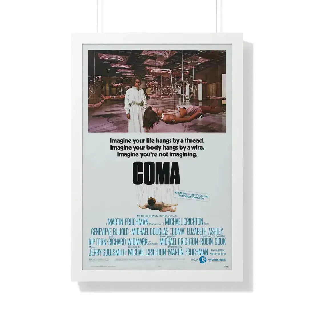 COMA 1978 - Framed Movie Poster 20" x 30" White - The Sticker Space