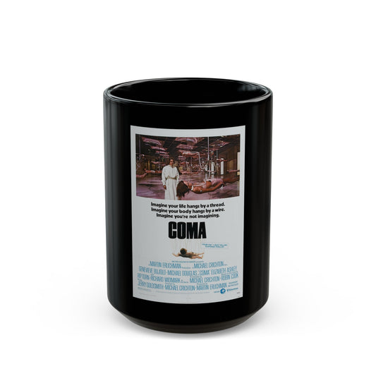 COMA 1978 Movie Poster - Black Coffee Mug-15oz-The Sticker Space