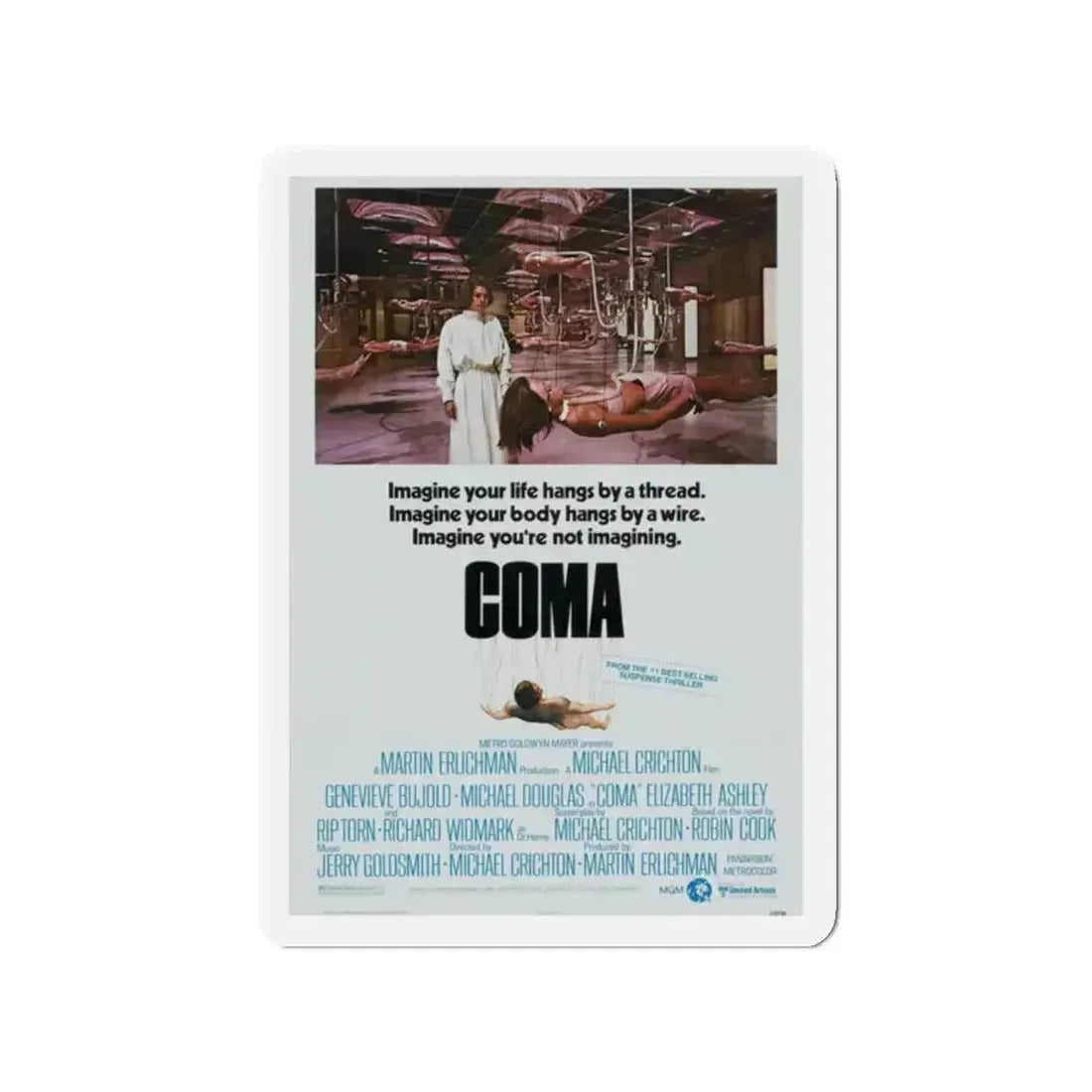 COMA 1978 Movie Poster - Refrigerator Magnet - The Sticker Space