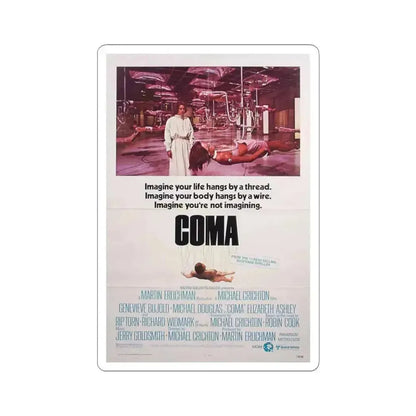 Coma 1978 Movie Poster - STICKER Vinyl Kiss-Cut Decal 3 Inch White - The Sticker Space