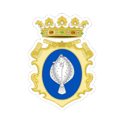 Comacchio-Stemma (Italy) (Coat of Arms) STICKER Vinyl Kiss-Cut Decal 4 Inch White - The Sticker Space