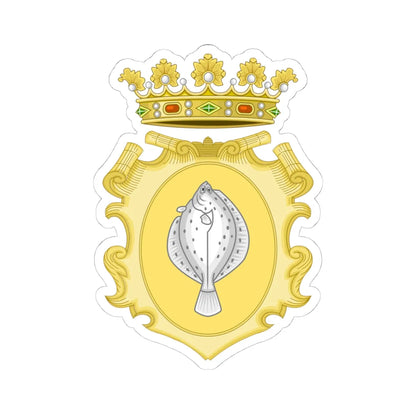 Comacchio-Stemma Storico (Italy) (Coat of Arms) STICKER Vinyl Kiss-Cut Decal 4 Inch White - The Sticker Space