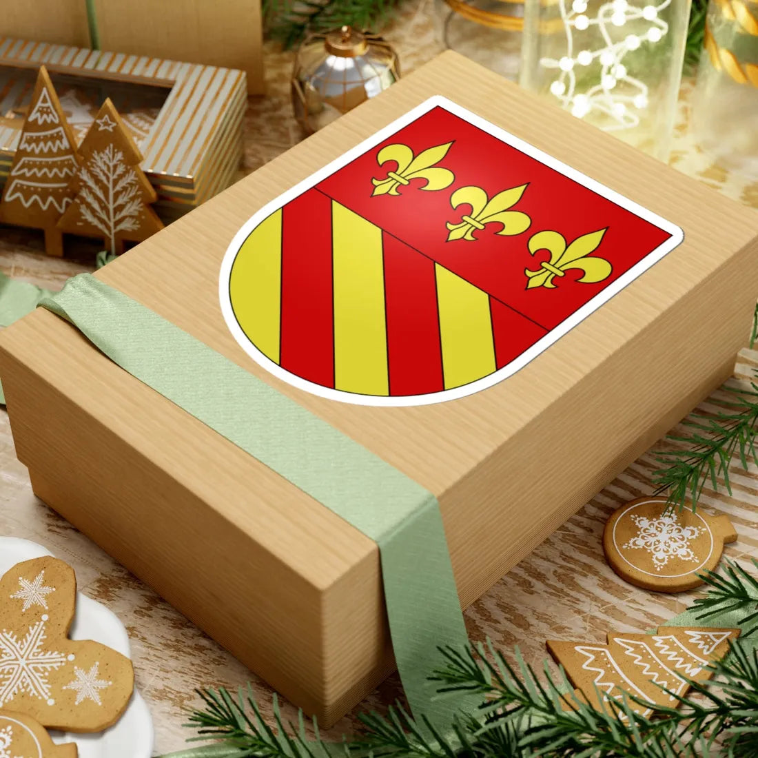 Comano-coat of arms (Switzerland) (Coat of Arms) STICKER Vinyl Kiss-Cut Decal - The Sticker Space