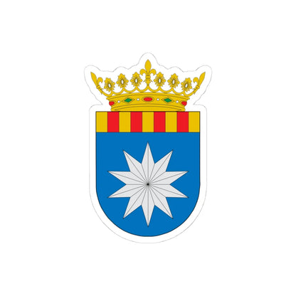 Comarca de la Ribera Baja del Ebro (Spain) (Coat of Arms) STICKER Vinyl Kiss-Cut Decal 4 Inch White - The Sticker Space