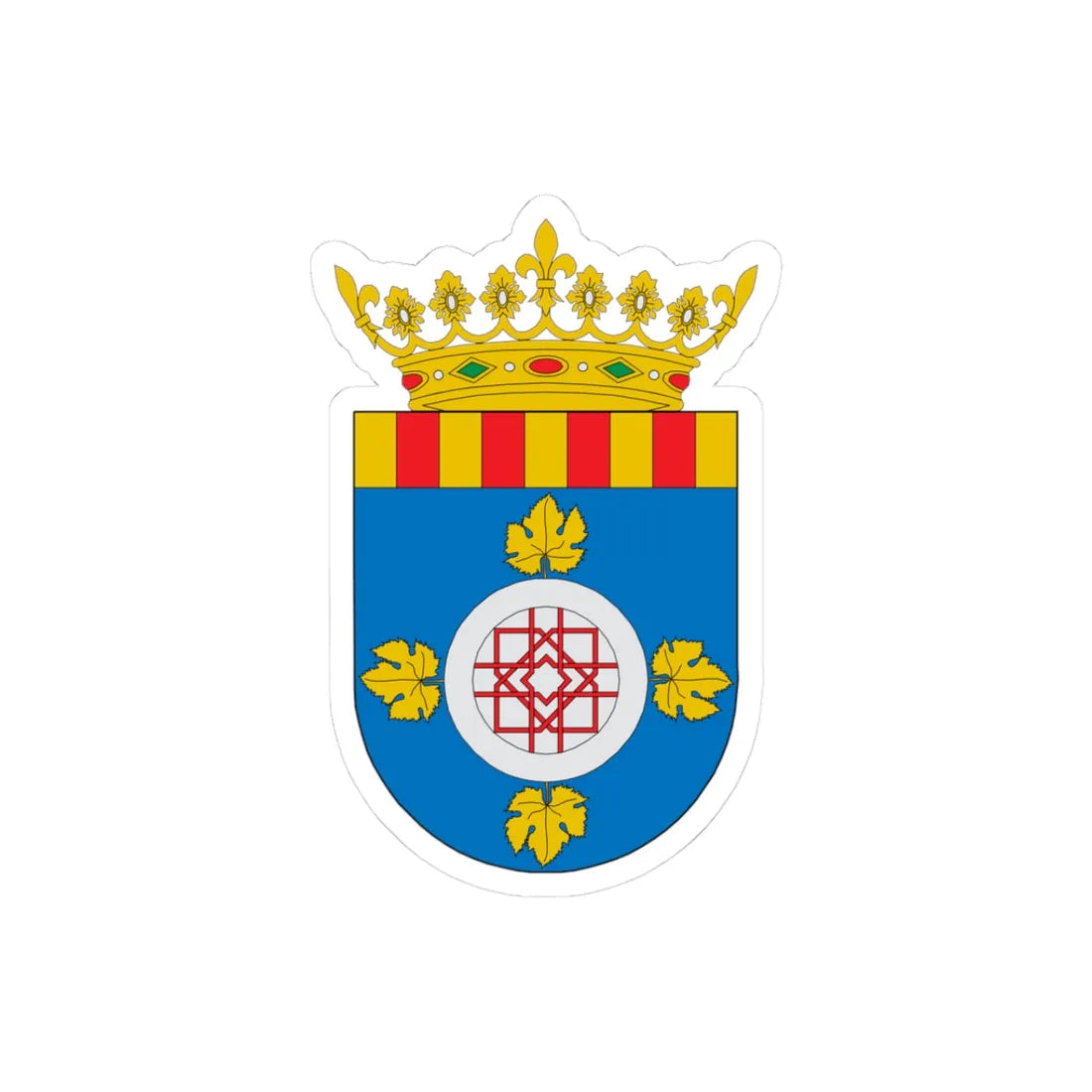 Comarca del Campo de Cariñena (Spain) (Coat of Arms) STICKER Vinyl Kiss-Cut Decal 3 Inch White - The Sticker Space