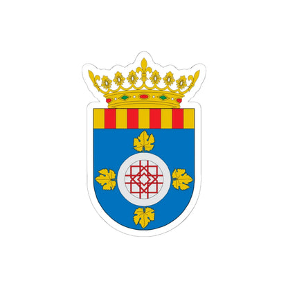 Comarca del Campo de Cariñena (Spain) (Coat of Arms) STICKER Vinyl Kiss-Cut Decal 6 Inch White - The Sticker Space