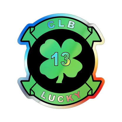 Combat Logistics Battalion 13 (USMC) Holographic STICKER Die-Cut Vinyl Decal - The Sticker Space