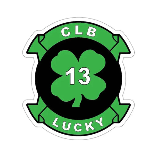 Combat Logistics Battalion 13 (USMC) STICKER Vinyl Kiss-Cut Decal 2 Inch White - The Sticker Space