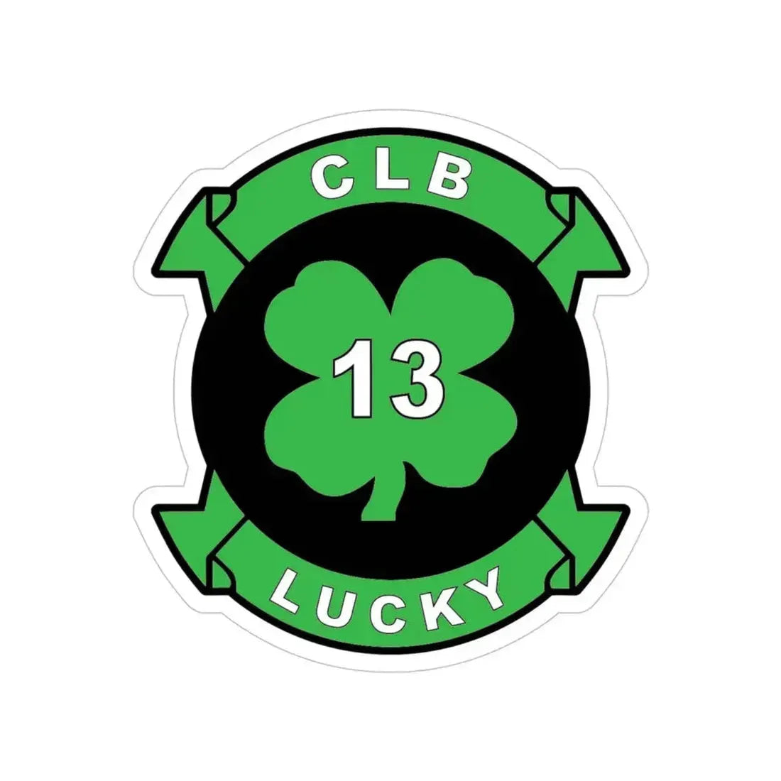 Combat Logistics Battalion 13 (USMC) Transparent STICKER Die-Cut Vinyl Decal 4 Inch - The Sticker Space