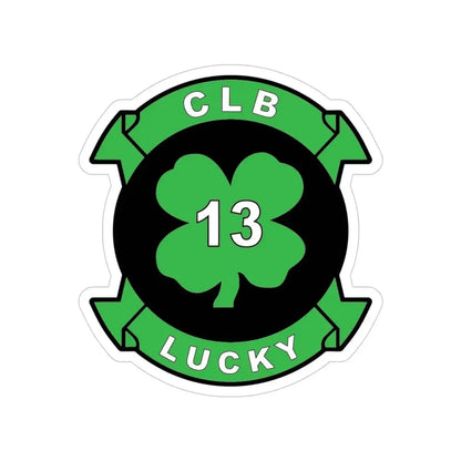 Combat Logistics Battalion 13 (USMC) Transparent STICKER Die-Cut Vinyl Decal 4 Inch - The Sticker Space