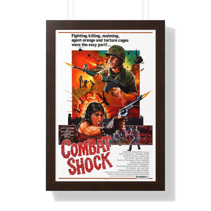 COMBAT SHOCK 1984 - Framed Movie Poster-16″ x 24″-The Sticker Space