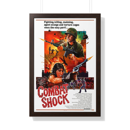 COMBAT SHOCK 1984 - Framed Movie Poster-20" x 30"-The Sticker Space