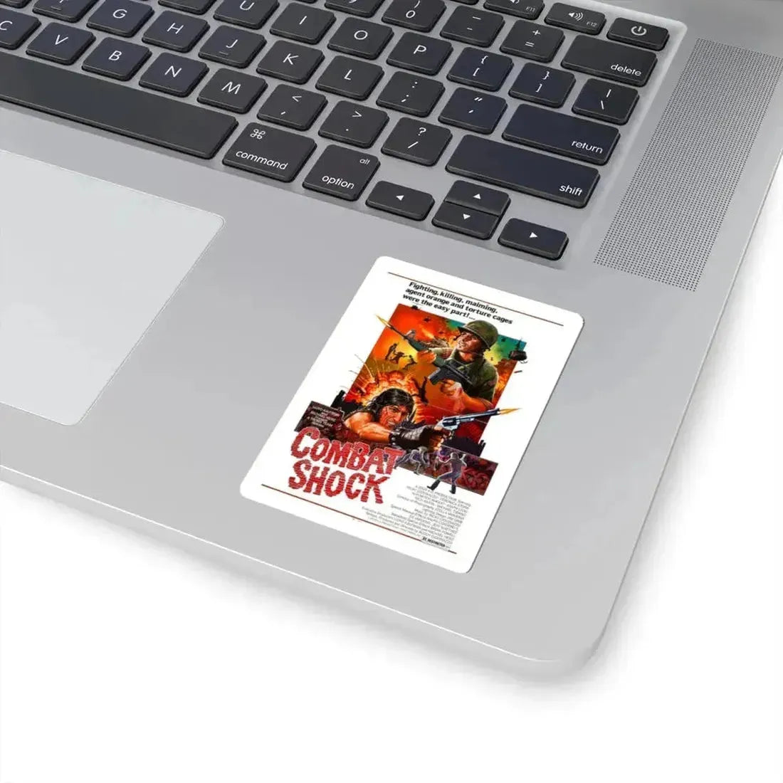 COMBAT SHOCK 1984 Movie Poster - STICKER Vinyl Kiss-Cut Decal - The Sticker Space