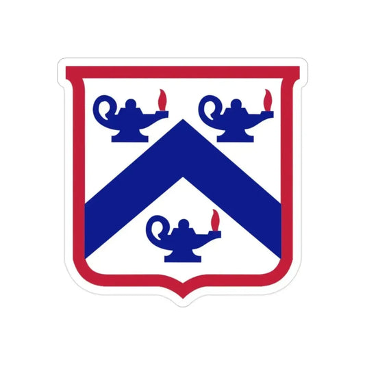 Combined Arms Center and Fort Leavenworth (U.S. Army) REVERSE PRINT Transparent Die-Cut STICKER 2 Inch Die-Cut Transparent - The Sticker Space