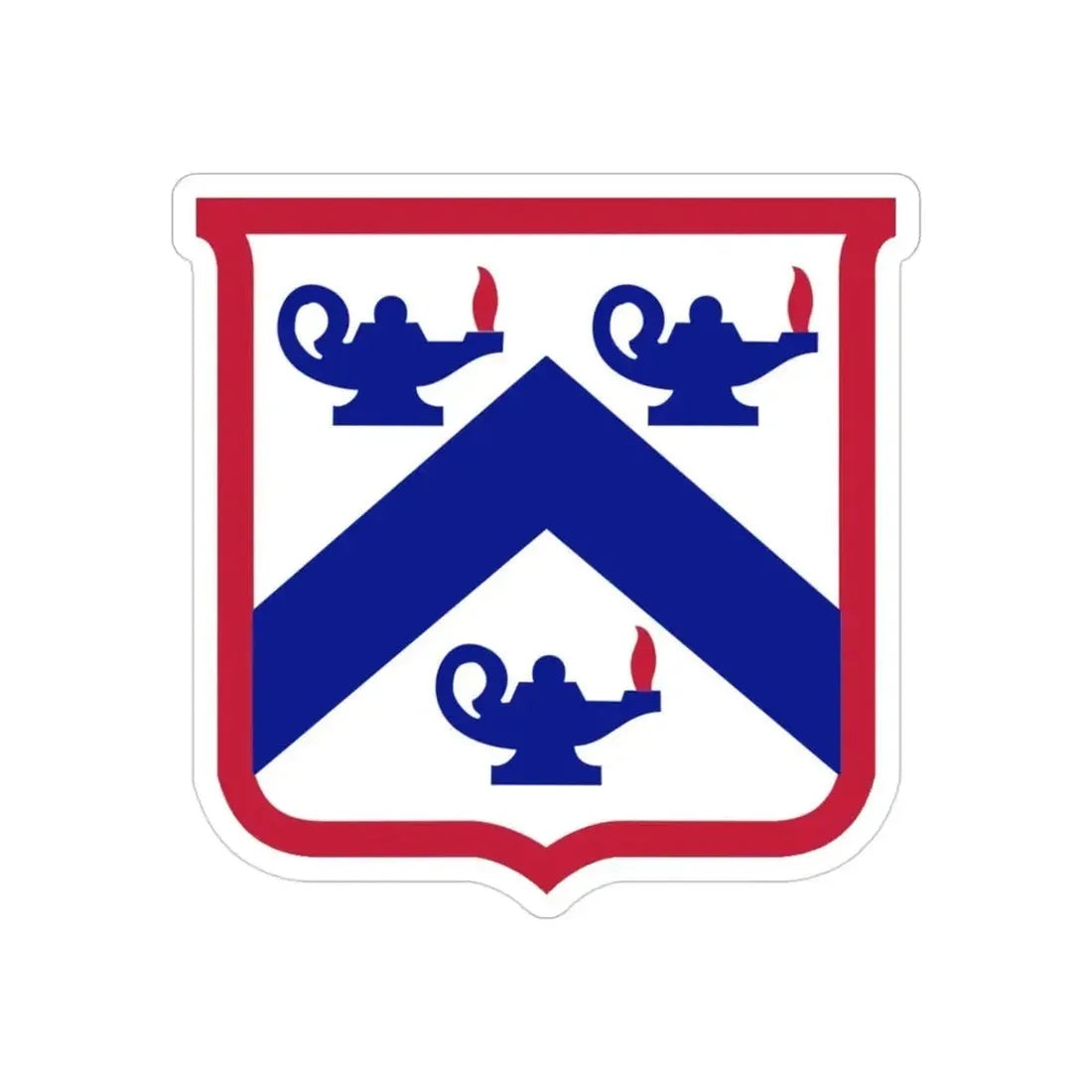 Combined Arms Center and Fort Leavenworth (U.S. Army) REVERSE PRINT Transparent Die-Cut STICKER 3 Inch Die-Cut Transparent - The Sticker Space