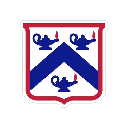 Combined Arms Center and Fort Leavenworth (U.S. Army) REVERSE PRINT Transparent Die-Cut STICKER 3 Inch Die-Cut Transparent - The Sticker Space