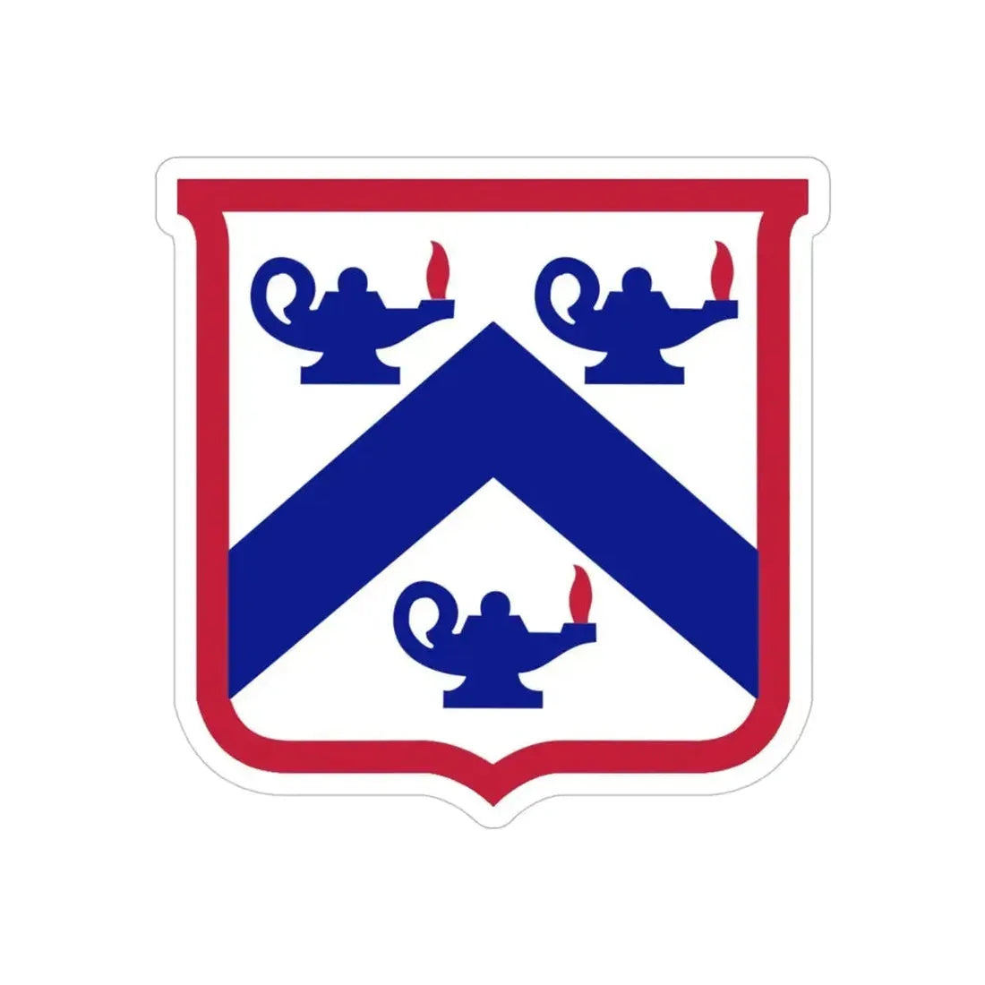 Combined Arms Center and Fort Leavenworth (U.S. Army) REVERSE PRINT Transparent Die-Cut STICKER 4 Inch Die-Cut Transparent - The Sticker Space