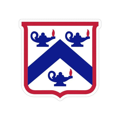 Combined Arms Center and Fort Leavenworth (U.S. Army) REVERSE PRINT Transparent Die-Cut STICKER 5 Inch Die-Cut Transparent - The Sticker Space