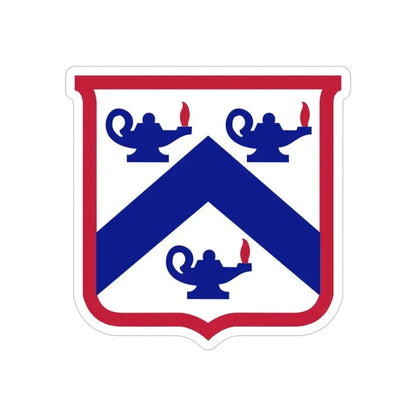 Combined Arms Center and Fort Leavenworth (U.S. Army) REVERSE PRINT Transparent Die-Cut STICKER 6 Inch Die-Cut Transparent - The Sticker Space