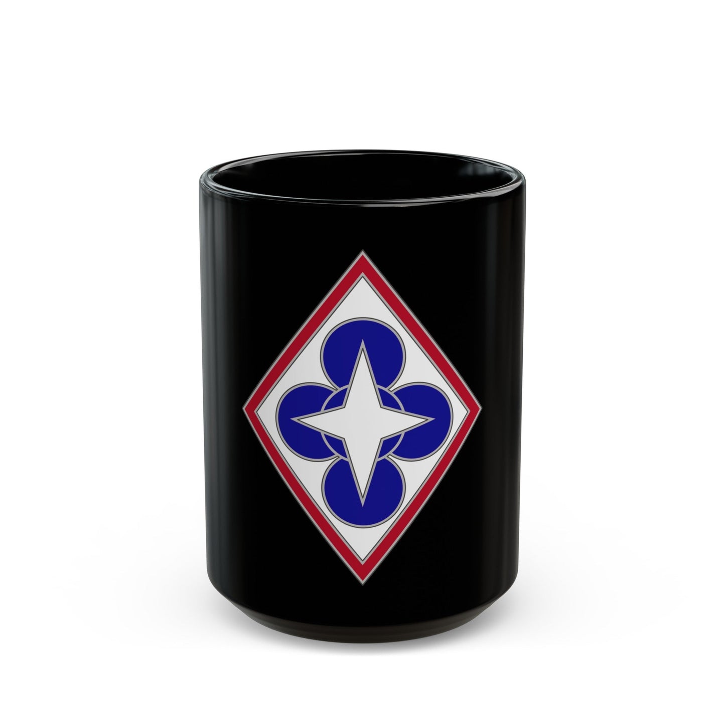 Combined Arms Support Command and Fort Lee (U.S. Army) Black Coffee Mug-15oz-The Sticker Space