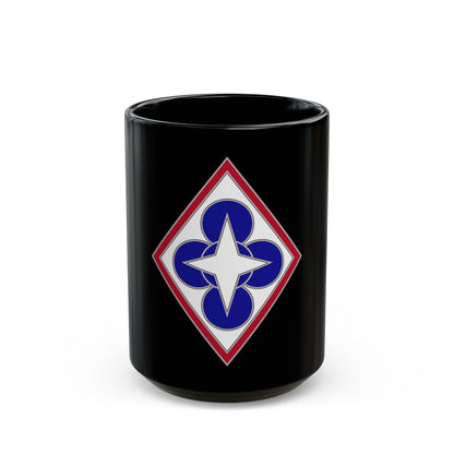 Combined Arms Support Command and Fort Lee (U.S. Army) Black Coffee Mug-15oz-The Sticker Space