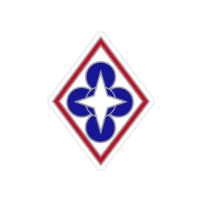 Combined Arms Support Command and Fort Lee (U.S. Army) REVERSE PRINT Transparent Die-Cut STICKER - The Sticker Space