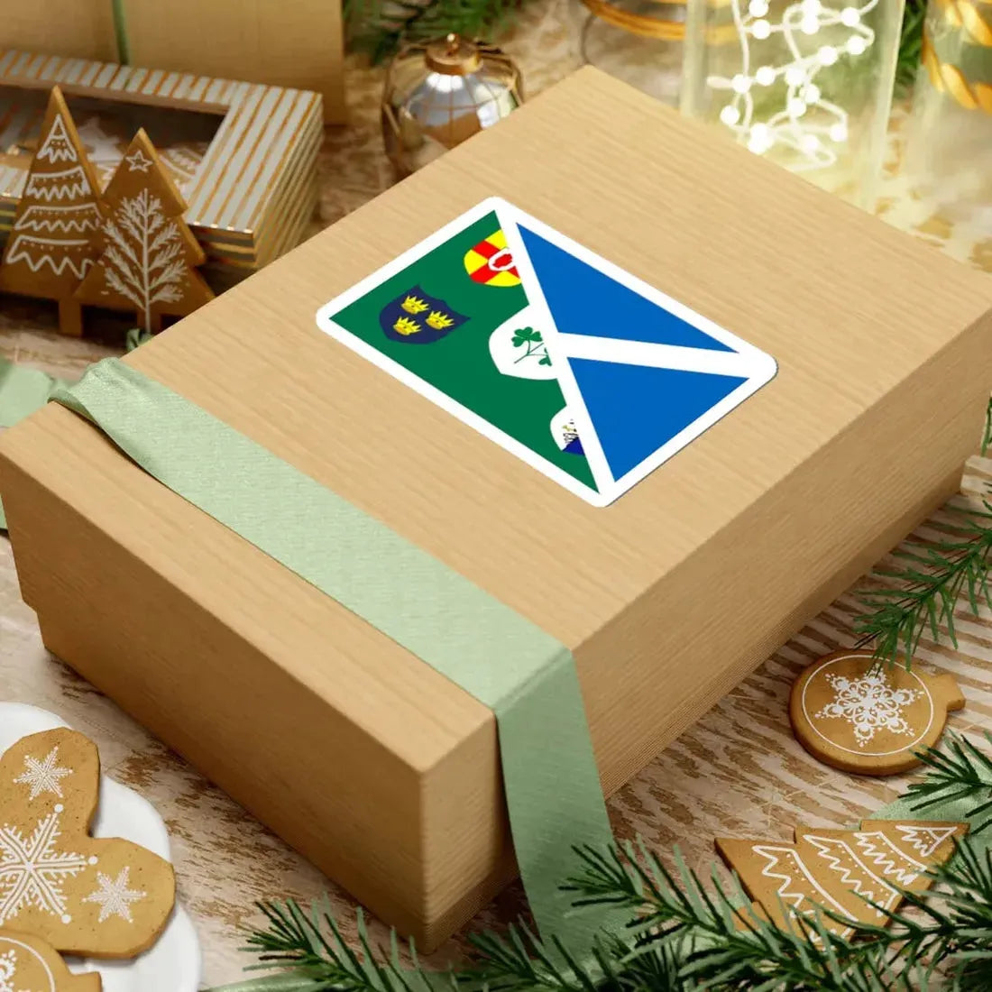 Combined flag of Scotland and Ireland rugby (Ireland) STICKER Vinyl Kiss-Cut Decal - The Sticker Space