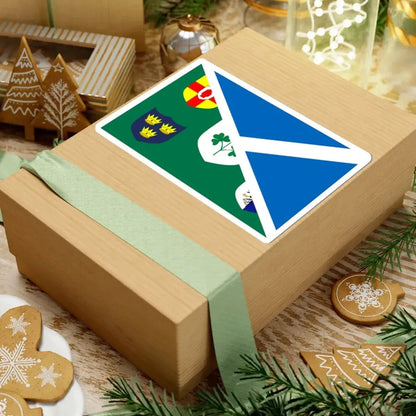 Combined flag of Scotland and Ireland rugby (Ireland) STICKER Vinyl Kiss-Cut Decal - The Sticker Space