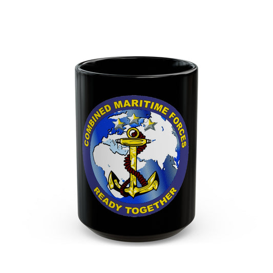 Combined Maritime Forces (U.S. Navy) Black Coffee Mug-15oz-The Sticker Space