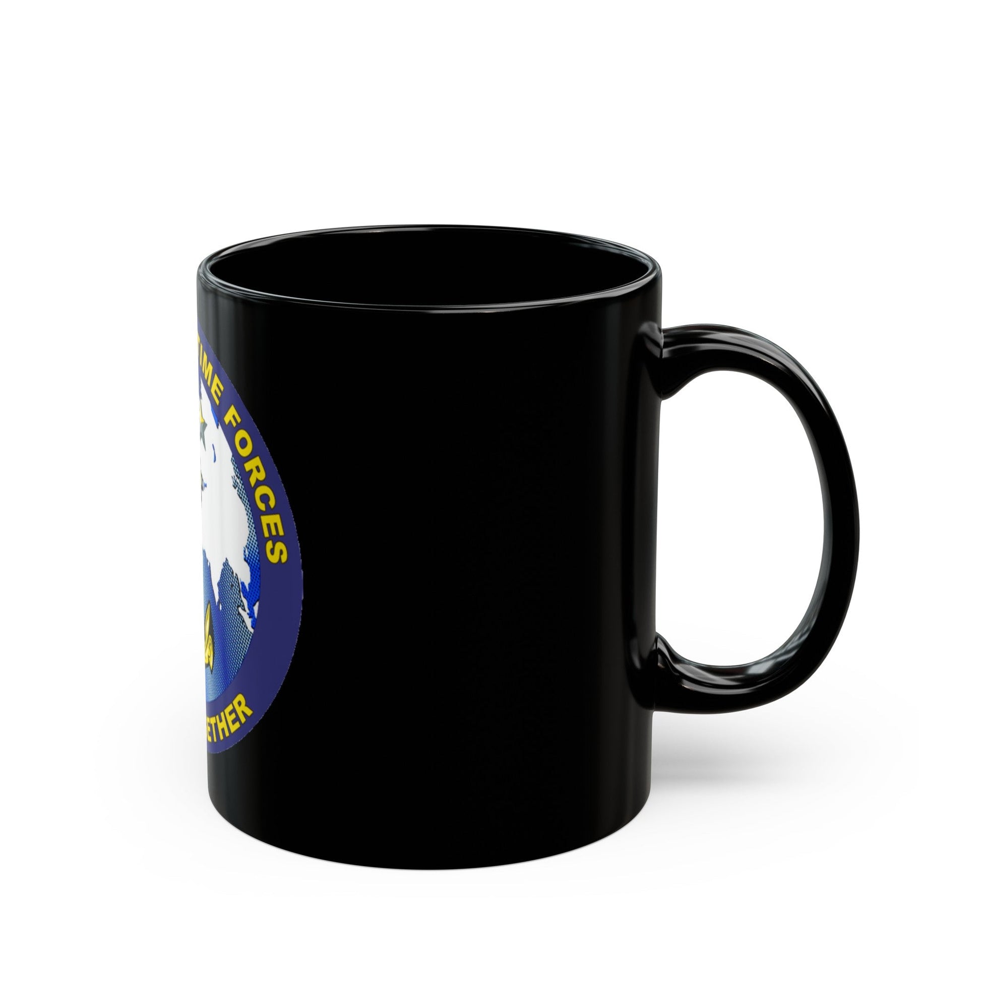 Combined Maritime Forces (U.S. Navy) Black Coffee Mug-The Sticker Space