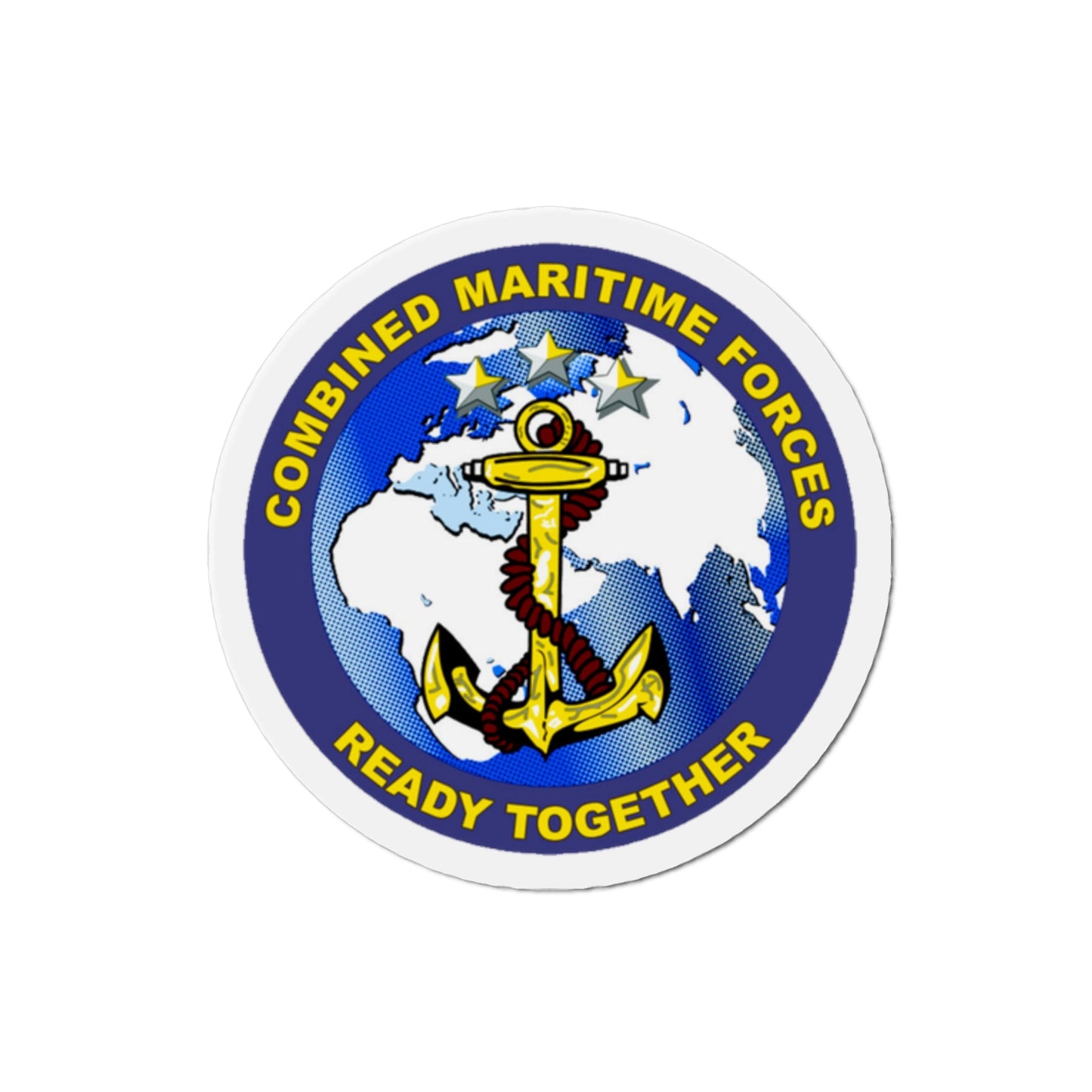 Combined Maritime Forces (U.S. Navy) Die-Cut Magnet-2" x 2"-The Sticker Space