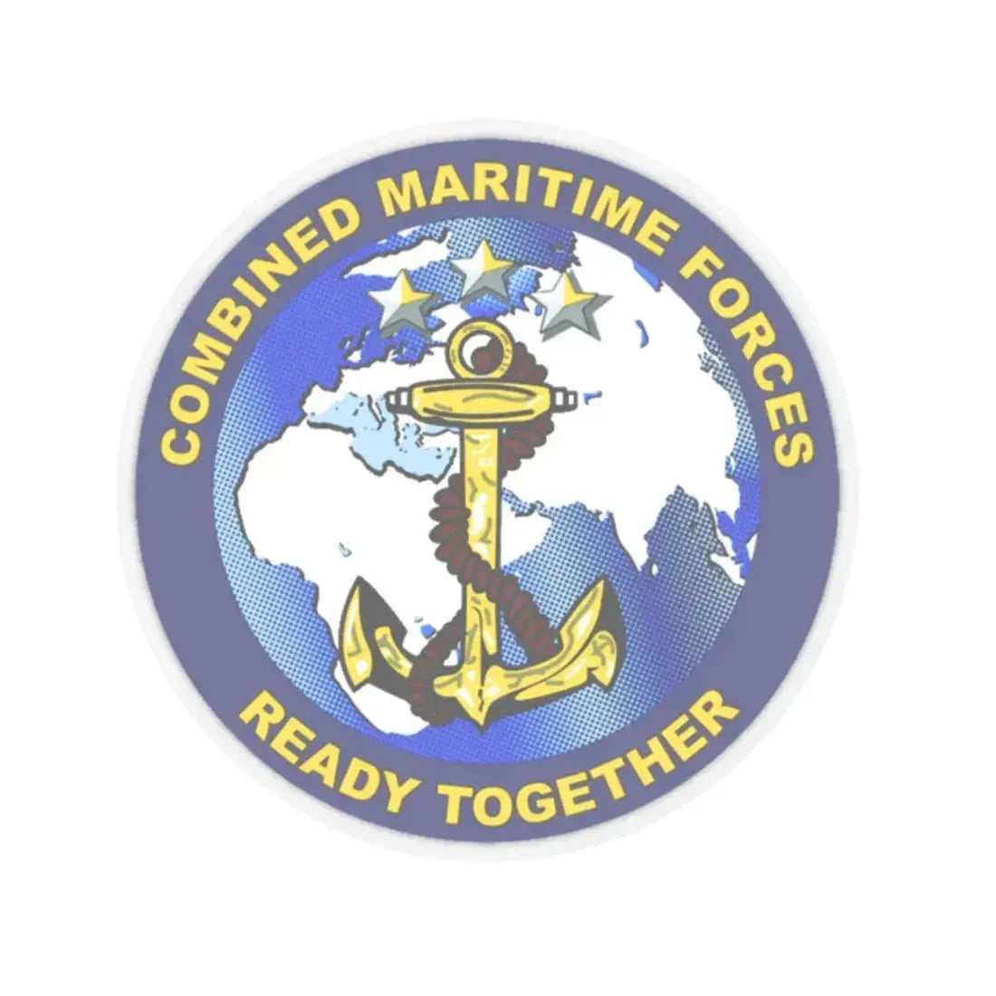 Combined Maritime Forces (U.S. Navy) STICKER Vinyl Kiss-Cut Decal 2 Inch Transparent - The Sticker Space