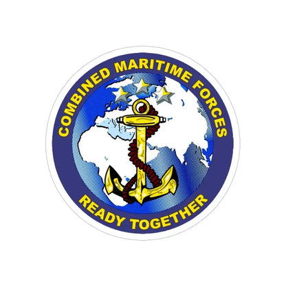 Combined Maritime Forces (U.S. Navy) Transparent STICKER Die-Cut Vinyl Decal 5 Inch Transparent - The Sticker Space