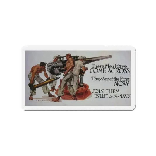 Come Across (Magazine Illustration) Refrigerator Magnet 2 Inch Die-Cut - The Sticker Space