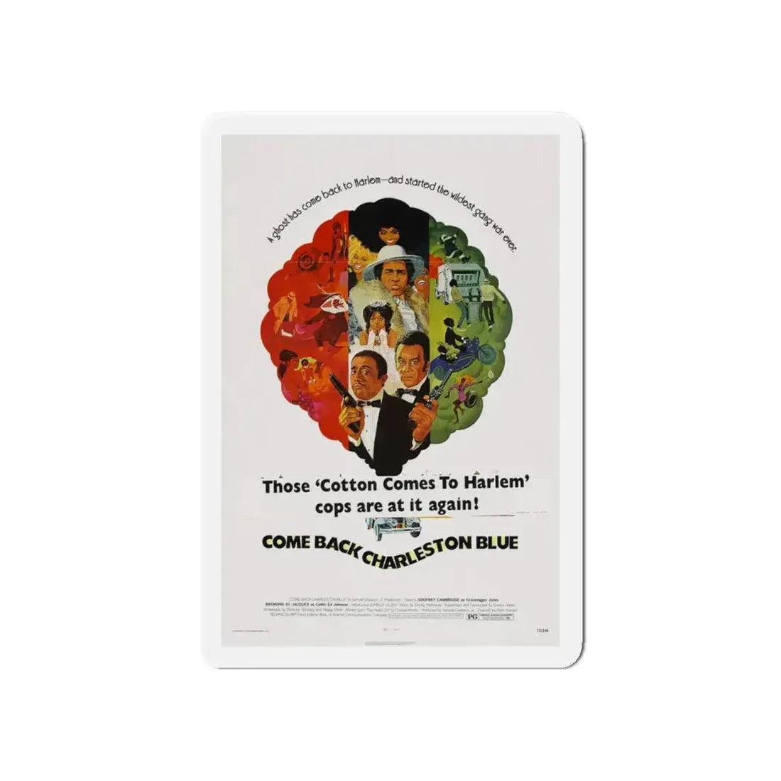 COME BACK, CHARLESTON BLUE 1972 Movie Poster - Refrigerator Magnet - The Sticker Space