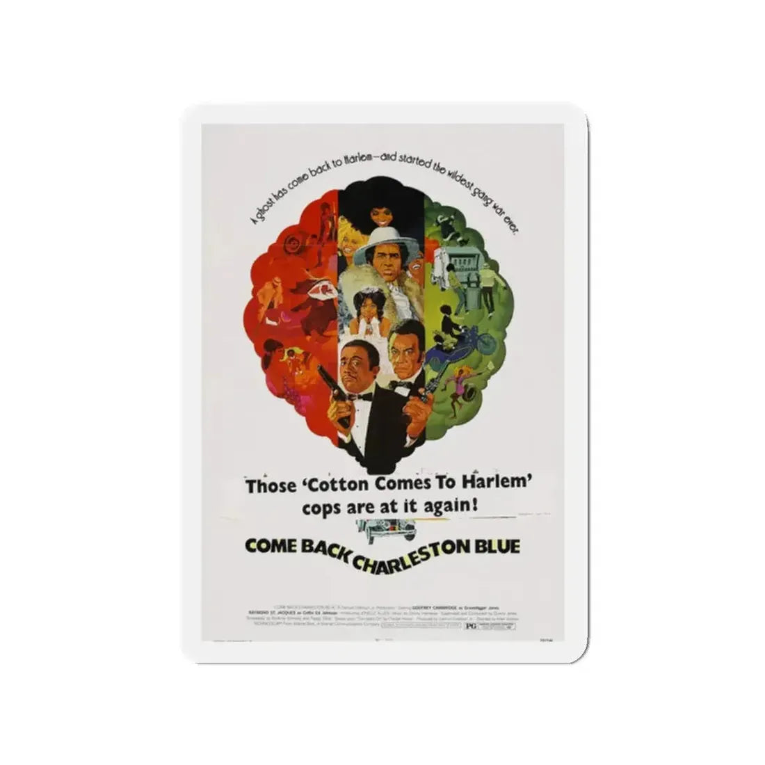 COME BACK, CHARLESTON BLUE 1972 Movie Poster - Refrigerator Magnet - The Sticker Space