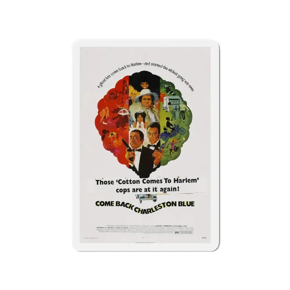 COME BACK, CHARLESTON BLUE 1972 Movie Poster - Refrigerator Magnet - The Sticker Space